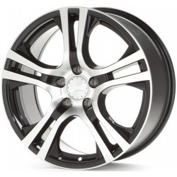 ALU Platišče PLATIN P 53 6,0x15 Črno polirano PLATIŠČA